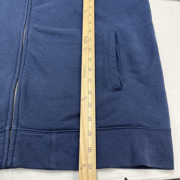 Polo Jeans Company Jacket Mens L Navy Blue Flag Embroidered Full Zip Preppy - Picture 4 of 9